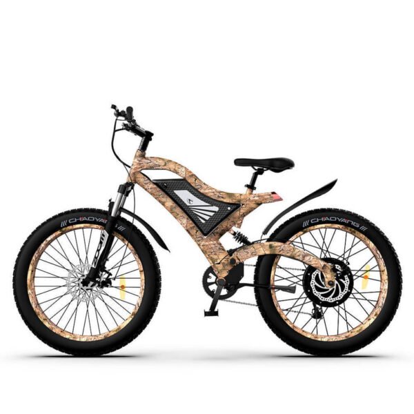 Aostirmotor S18 All Terrain 1500W 48V Full Suspension Mountain Electric Bike - Snakeskin - Image 5