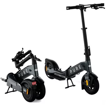 Pure Advance Flex Mercury Grey Electric Scooter