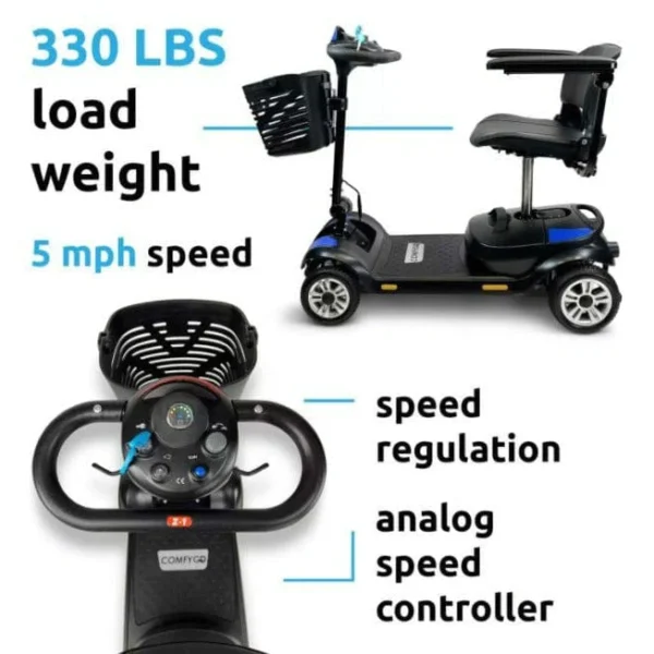 ComfyGo Z-4 Portable Mobility Scooter - Image 3